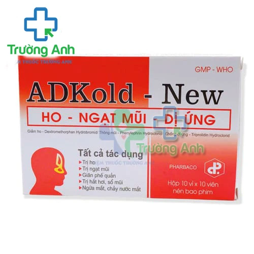 Adkold-new Pharbaco (viên) - Thuốc điều trị ho hiệu quả