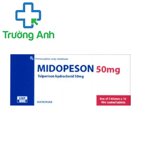 Midopeson 50mg - Thuốc tăng trương lực cơ của Hataphar