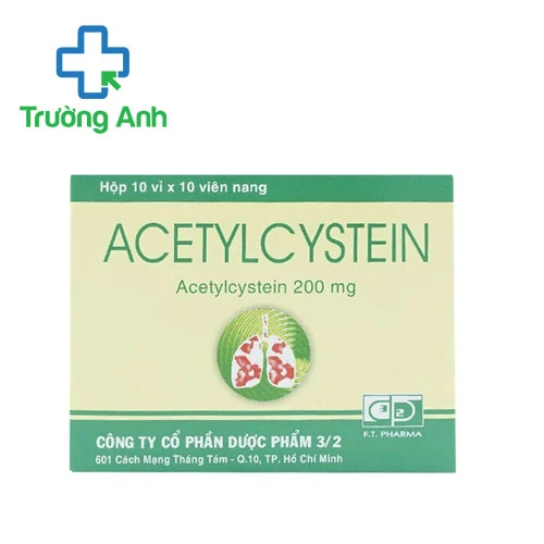 Acetylcystein 200mg F.T.Pharma - Thuốc làm tiêu chất nhầy hiệu quả