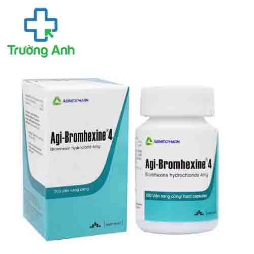 Agi-bromhexine 4 Agimexpharm (chai 200 viên) - Thuốc điều trị bệnh đường hô hấp hiệu quả