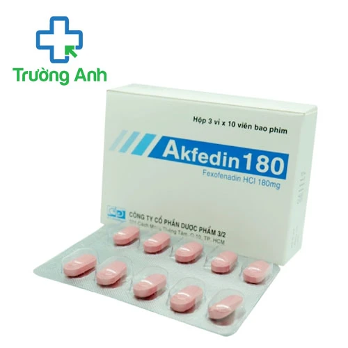 Akfedin 180 - Thuốc điều trị các triệu chứng viêm mũi dị ứng hiệu quả