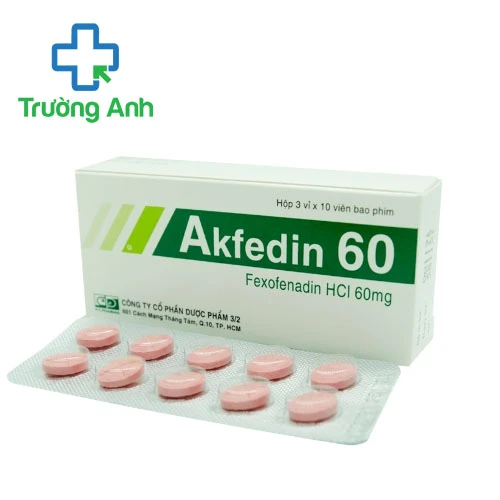 Akfedin 60 - Thuốc điều trị viêm mũi dị ứng hiệu quả của F.T.Pharma