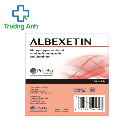 Albexetin Erbex - Hỗ trợ tăng cường sức đề kháng cho cơ thể