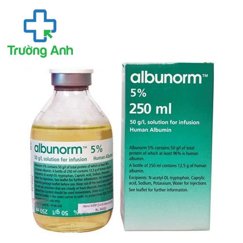 Albunorm 5% 250ml - Thuốc tăng thể tíc máu hiệu quả