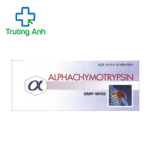 Alphachymotrypsin 4200UI Usarichpharm (100 viên) - Thuốc chống phù nề và kháng viêm hiệu quả