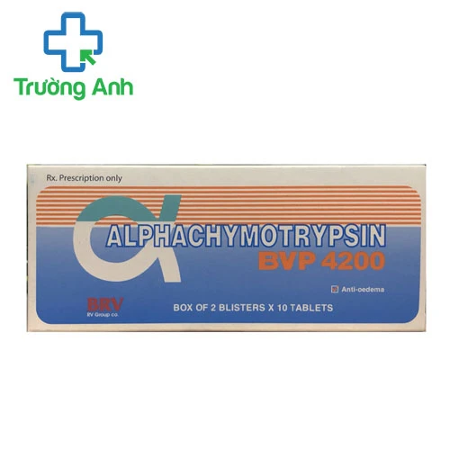Alphachymotrypsin BVP 4200 - Thuốc chống phù nề và kháng viêm hiệu quả