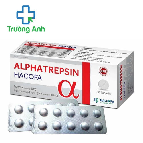 Alphatrepsin Hacofa - Hỗ trợ giảm sưng đau, phù nề hiệu quả