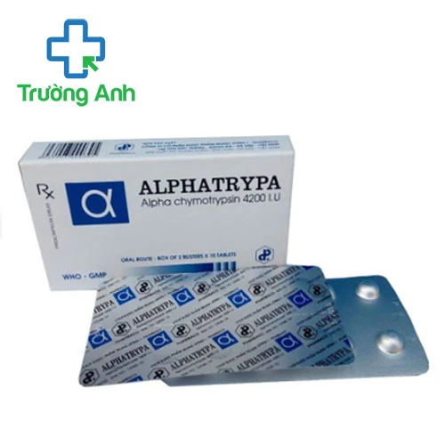 Alphatrypa 4200IU Pharbaco - Thuốc điều trị phù nề hiệu quả