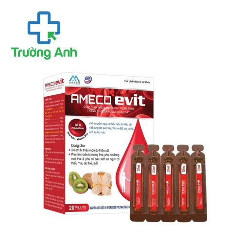 Ameco evit Vgas - Hỗ trợ bổ sung sắt, acid folic hiệu quả