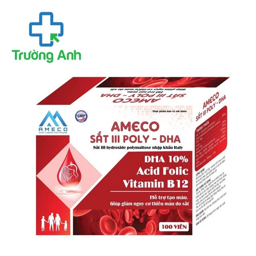 Ameco Sắt III Poly-DHA Vgas - Hỗ trợ bổ sung sắt hiệu quả cho cơ thể