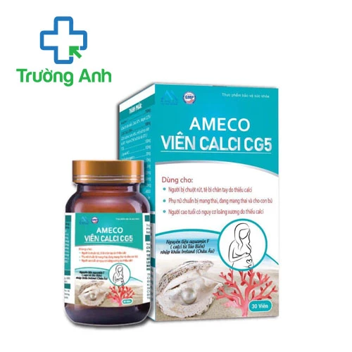Ameco Viên Calci CG5 Vgas - Hỗ trợ bổ sung calci và vitamin D3 hiệu quả