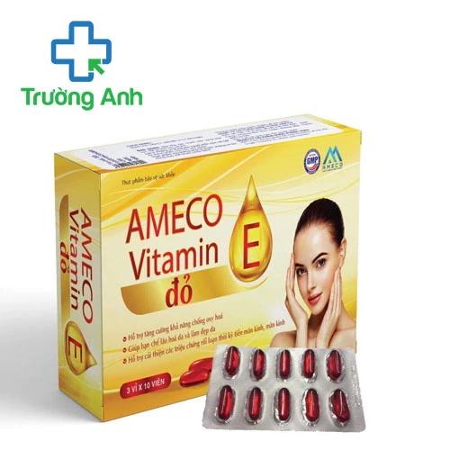 Ameco Vitamin E đỏ Vgas - Hỗ trợ tăng cường khả năng chống oxy hóa hiệu quả