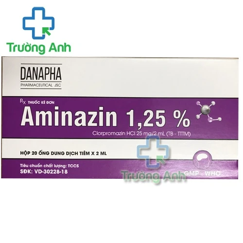 Aminazin 1.25% Danapha - Thuốc điều trị thần kinh hiệu quả