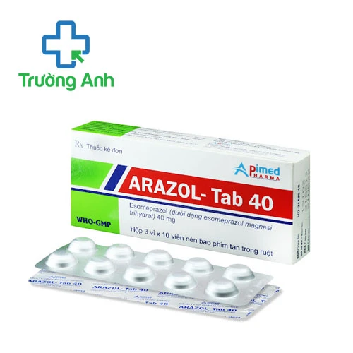 Arazol - Tab 40 - Thuốc điều trị trào ngược dạ dày thực quản hiệu quả của Apimed