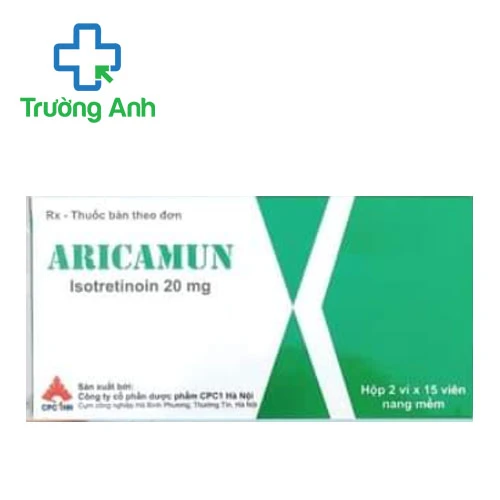 Aricamun 20mg CPC1HN - Viên uống điều trị mụn trứng cá hiệu quả