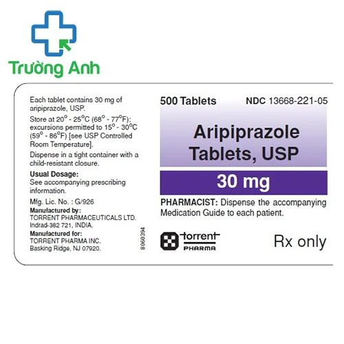 Aripiprazole 30mg Torrent - Thuốc điều trị tâm thần phân liệt hiệu quả