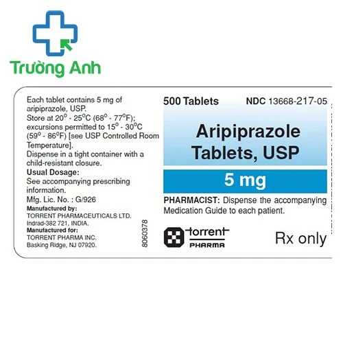 Aripiprazole 5mg Torrent - Thuốc điều trị tâm thần phân liệt hiệu quả