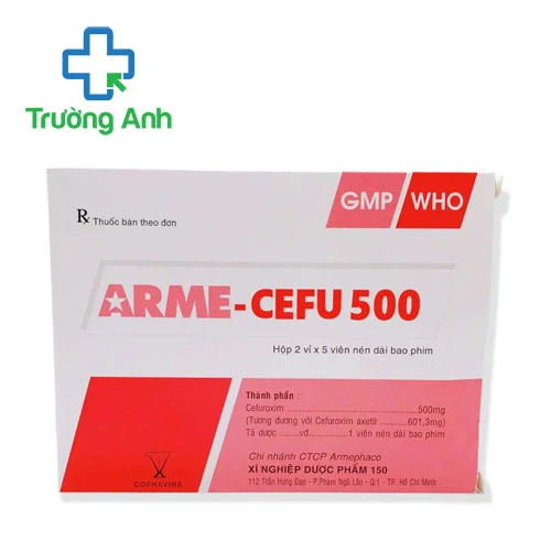 Arme-Cefu 500mg Armephaco - Thuốc điều trị nhiễm khuẩn hiệu quả