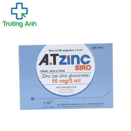 A.Tzinc siro (ống) - Thuốc bổ sung kẽm hiệu quả