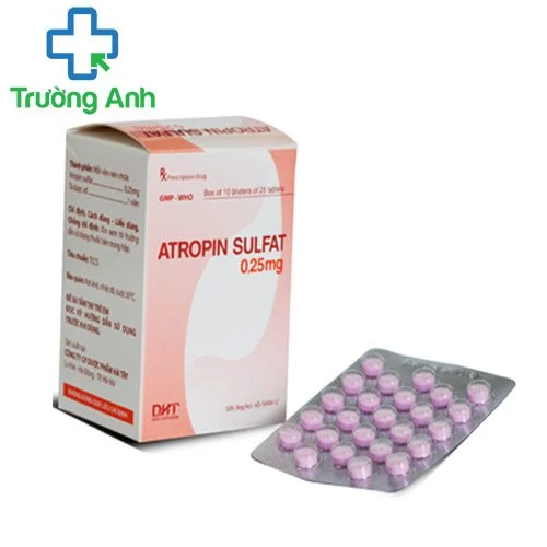 Atropin Sulfat 0,25mg DHT - Giúp giảm đau do co thắt dạ dày - ruột hiệu quả