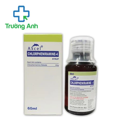 Axcel Chlorpheniramine-4 Syrup - Thuốc điều trị dị ứng hiệu quả của Malaysia