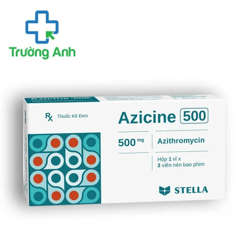 Azicine 500mg Stella - Thuốc điều trị nhiễm khuẩn hiệu quả