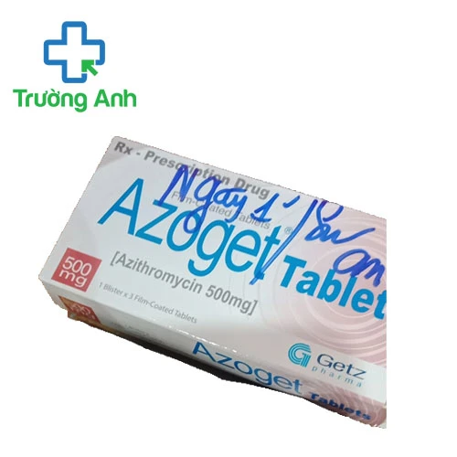 Azoget 500mg Getz Pharma - Thuốc điều trị nhiễm khuẩn hiệu quả