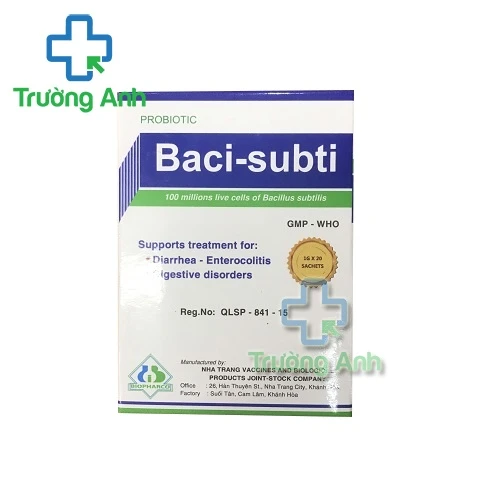 Baci-subti Biopharco -  Hỗ trợ điều trị rối loạn tiêu hóa hiệu quả