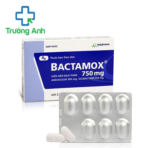 pms-Bactamox 750mg (viên) - Thuốc kháng sinh trị nhiễm khuẩn của Imexpharm
