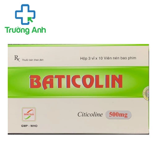 Baticolin 500mg Đông Nam Pharma - Thuốc điều trị chấn thương mạch máu não
