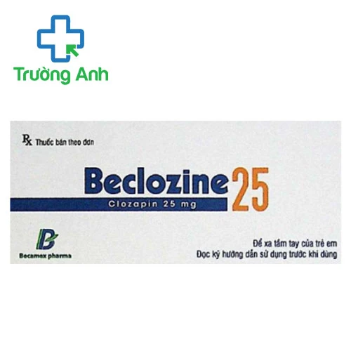 Beclozine 25 - Thuốc điều trị tâm tâm thần phân liệt hiệu quả