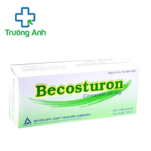 Becosturon 25mg - Thuốc phòng say tàu xe hiệu quả của Meyer