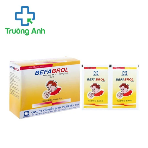 Befabrol (gói 5ml) - Thuốc làm tiêu nhầy đường hô hấp hiệu quả