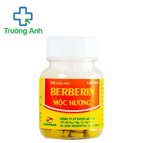 Berberin mộc hương Hadiphar - Thuốc điều trị tiêu chảy hiệu quả