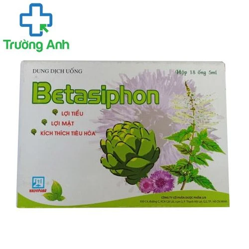 Betasiphon ống 5ml - Hỗ trợ lợi tiểu, lợi mật, kích thích tiêu hóa hiệu quả