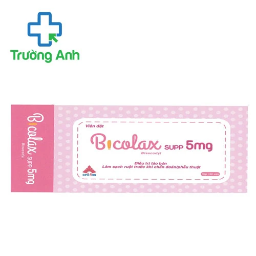 Bicolax Supp 5mg CPC1HN - Viên đặt điều trị táo bón hiệu quả