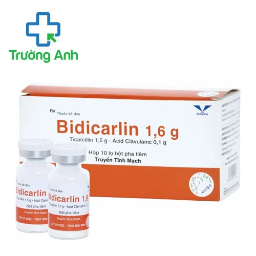 Bidicarlin 1,6g - Thuốc điều trị rối nhiễm khuẩn hiệu quả của Bidiphar