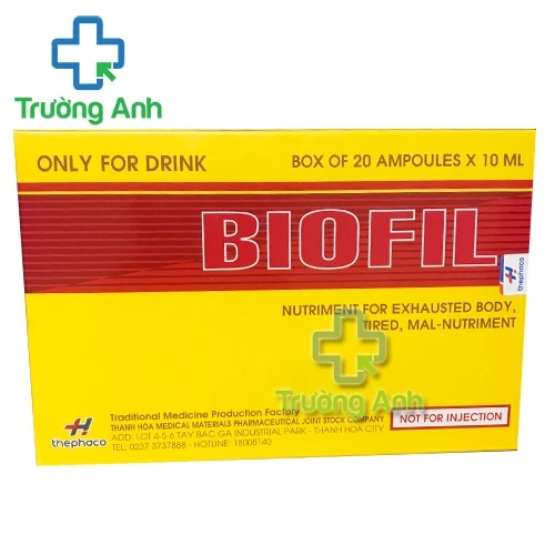 Biofil Thephaco (20 ống) - Giúp bổ sung dinh dưỡng cho cơ thể