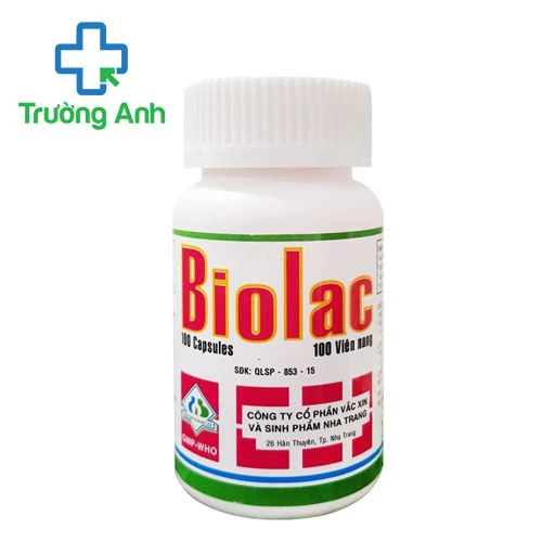 Biolac Biopharco (lọ 100 viên) - Hỗ trợ điều trị rối loạn tiêu hóa hiệu quả