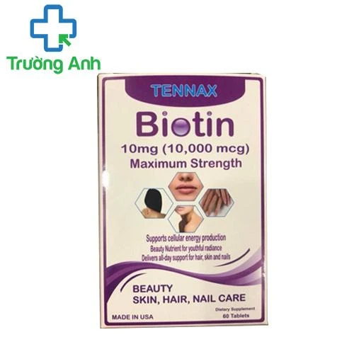 Biotin Tennax - Hỗ trợ mọc tóc, làm đẹp da, chắc móng hiệu quả của Mỹ