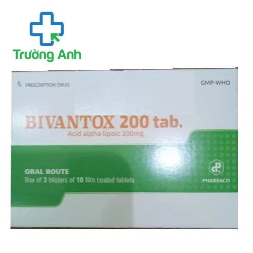 Bivantox 200 Tab Pharbaco - Thuốc điều trị rối loạn cảm giác hiệu quả