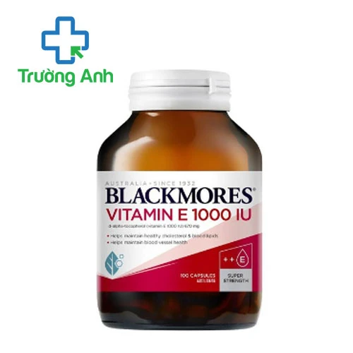 BlackMores Vitamin E 1000 IU (100 viên) - Viên uống giúp bổ sung vitamin E hiệu quả