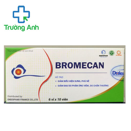 Bromecan Dolexphar - Hỗ trợ kháng viêm, giảm phù nề hiệu quả