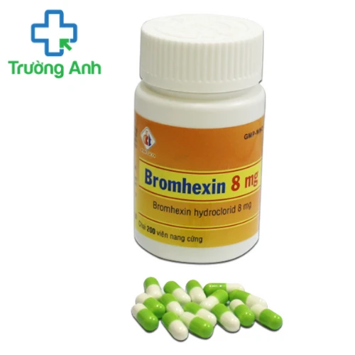 Bromhexin 8mg Domesco (chai 20 viên nang) - Thuốc trị ho hiệu quả