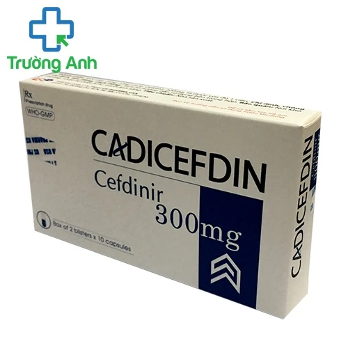 Cadicefdin 300mg - Thuốc điều trị nhiễm khuẩn từ nhẹ đến vừa hiệu quả