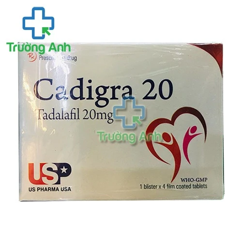 Cadigra 20 - Thuốc điều trị rối loạn cương dương hiệu quả của Cagipharm