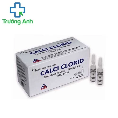 Calci clorid 500mg/5ml Vinphaco - Hỗ trợ điều trị thiếu calci hiệu quả