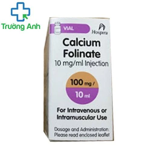 Calcium Folinate 100mg/10ml Hospira - Thuốc điều trị ngộ độc hiệu quả