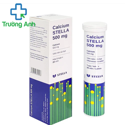 Calcium Stella 500mg - Bổ sung calcium, phòng ngừa loãng xương, còi xương