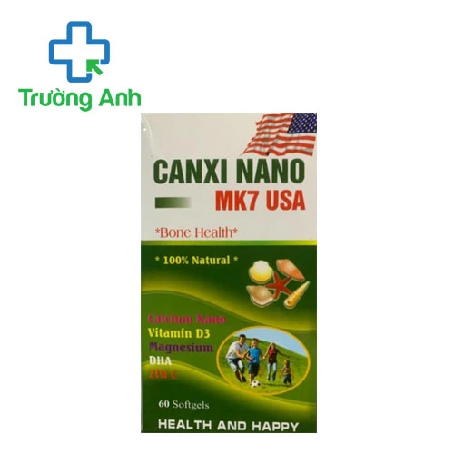 Canxi Nano MK7 USA Eagle Pharma - Hỗ trợ bổ sung canxi cho cơ thể